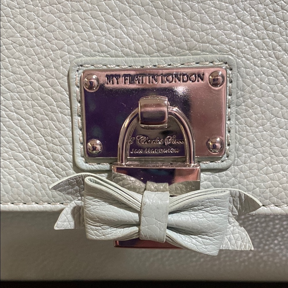 My flat in London mint color Purse with Structured Design and Top Handle - Picture 2 of 5